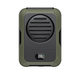 Mini Portable USB Rechargeable Fan 2000mAh Hanging Neck Waist Fan for Outdoor Camping Hiking Climbing Running Sports