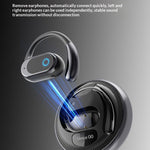 F206 TWS Headset Wireless bluetooth 5.49 Earphone 13mm Large Speaker 3D Stereo Surround Sound Dual Microphones Call Noise Cancelling 60H Playback LED Digital Display Magnetic Adsorption Touch Control Earhooks Sports Headphones