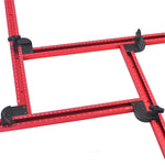 Adjustable Aluminum Router Jig Frame 53cm Square Router Template Guide 0-500mm Groove Router Jig for Woodworking