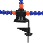 Bench Vise Table Clamp Soldering Station With 5Pc Flexible Arms Soldering Iron Holder Pcb Welding Repair Third Hand Tool