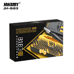 Jakemy 145PCS Precision Screwdriver Set with Comprehensive Repair Kit with 132 CR-V Bits, Anti-Slip Handle, Adjustable Extension Bar