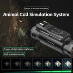 D12 4K HD Night Vision Goggles WiFi 28X Optical Zoom 2MP Infrared Scope Night Vision Devices for Outdoor Recording Hunting Wildlife Observation