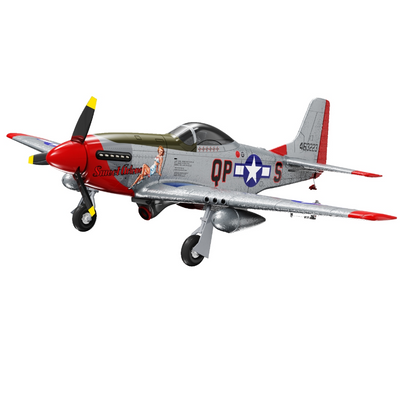 LinkMejor P-51D Mustang 1/16 Scale 685mm Wingspan 2.4GHz 10CH Built-in Gyro 3D/6G Switchable One Key Aerobatics Brushless EPP FPV RC Airplane Glider BNF/RTF Compatible DSM SBUS
