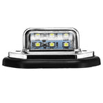 Rear Tail LED License Number Plate Light with Fittings For 10-30V Truck Lorry Van Caravan