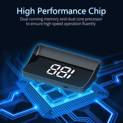 Car Head Up Display GPS Digital Speedometer HUD Windshield Projector KMH MPH Speedometer Compatible With All Cars Trucks Buses