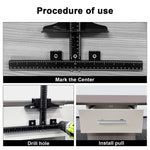 Plus 105cm Cabinet Hardware Jig Install Hardware with Accuracy Precise Knob & Pull Installation Adjustable Drill Guides & Reversible