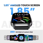 LinkMejor Watch 3 1.85-inch AMOLED Display 45 Days Standby 1ATM Waterproof AI Voice Assistant bluetooth Call Heart Rate Blood Oxygen Monitor Sleep Monitoring Breathing Training Multi-sport Modes Smart Watch