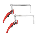 LinkMejor 2PCS/4PCS Alloy Steel Upgrade Quick Ratchet Track Saw Guide Rail Clamp MFT Clamp for MFT Table and Guide Rail System Woodworking Clamp