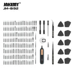 JM-8192 Multi-Functional 180-in-1 Precision Screwdriver Tool Set Chrome Vanadium Bits Stripped Screw Extractors Mobile Phone Repair DIY Tools Home Improvement