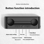 K3 Dual Alarm Clock Speaker Wireless bluetooth 5.4 Speakers with HD Digital Display 57mm Speaker Deep Bass Support TF Card Playback FM Radio Phone Bracket Portable Speakers