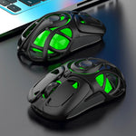 LinkMejor X10 Tri-Mode Wireless Gaming Mouse Hollow Design 10000DPI RGB Lighting 400mAh Battery 10000Hz Polling Rate 71g Lightweight 2.4G/Bluetooth/Wired Esports Gamer Mice