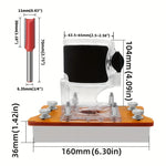 For 65mm Trimming Machine 2 In 1 Slotted Bracket Invisible Fasteners Wardrobe Cupboard Panel Punch Locator Aluminum with Scale