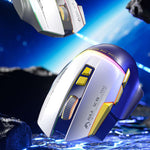 LinkMejor SC101 Mech Mouse Wireless bluetooth 800-4000DPI RGB Light 500mAh Battery Ergonomics Design Dual Mode Esports Gaming Mouse