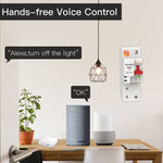 LinkMejor Tuya 80A 2P Smart WiFi Circuit Breaker APP Remote Control Schedule Setting Voice Control Compatible With Alexa Google Home