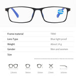 Progressive Multifocal Reading Glasses TR90 Blue Light Blocking Frame Anti-Glare Night Vision Computer Eyewear