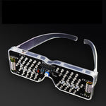 DIY Kits LED Light Emitting Glasses Making Kit Voice Activated Light-emitting Diode Flashing Light Electronic Soldering Set