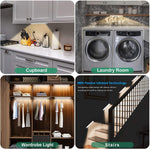 Elfeland Motion Sensor Cabinet Light Rechargeable Night Light for Closets Cabinets Kitchens Cupboards