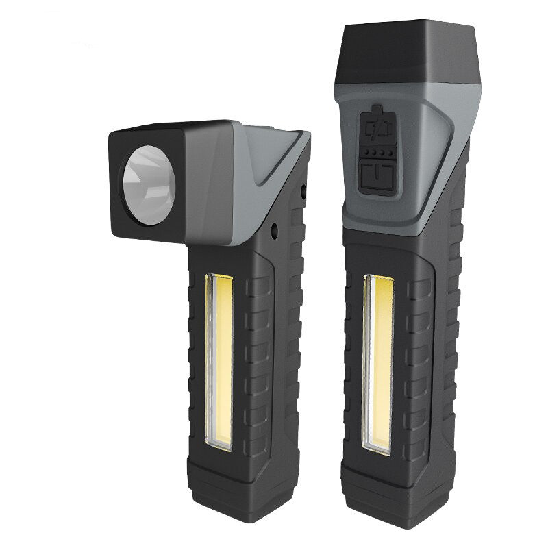 LinkMejor Flashlight with Pen Clip Holder Rotatable Tail Flashlight with Magnet Strong Light Flashlight Working Light