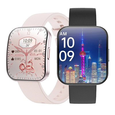 U17 1.85-inch AMOLED Curved Display bluetooth Call Heart Rate Blood Pressure SpO2 Monitor Sleep Monitoring Multi-sport Modes IP68 Waterproof Smart Watch