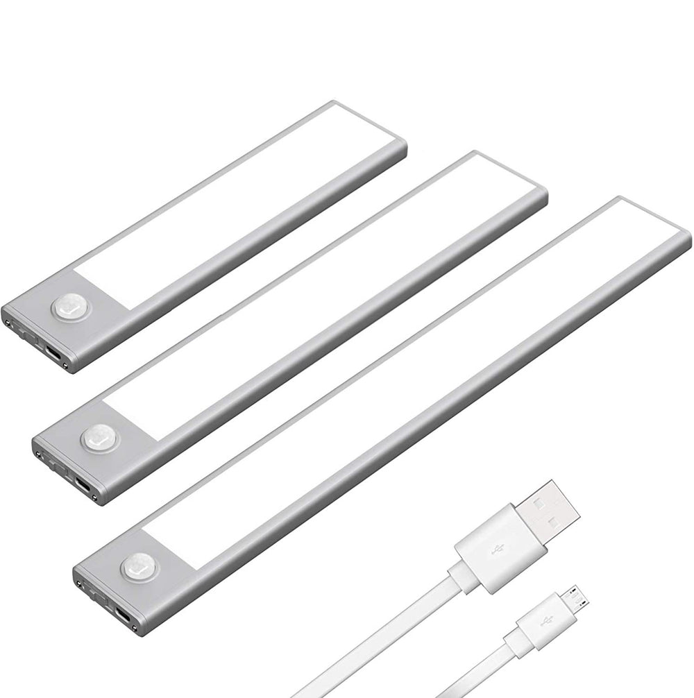 Elfeland Motion Sensor Cabinet Light Rechargeable Night Light for Closets Cabinets Kitchens Cupboards