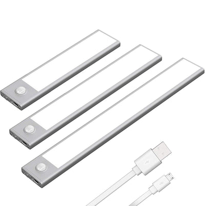 Elfeland Motion Sensor Cabinet Light Rechargeable Night Light for Closets Cabinets Kitchens Cupboards