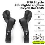 WEST BIKING Adjustable Fluorescent Bicycle Extended Handlebar Lightweight Mountain Bike Bar Ends Deputy Handle