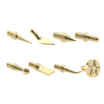 Soldering Iron Tip Kit 3D Printing Modify Finishing Tool Brass Thread Embedded Heat Insert Nut Iron Tip Heat Set Insert Tools