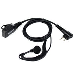 Retevis EEM001 Walkie Talkie Earhook Adjustable Volume M-type Double Pin Compatible with Motorola GP2000 GP300 GP68 GP88