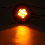 12V 16LED Turn Signal Light Brake Stop Tail Lamp Round For Truck Trailer Lorry