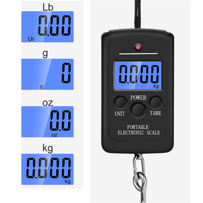 High Accuracy Portable Digital Scale 40kg Capacity 10g Precision Multifunctional Backlit Display Ideal for Travel Fishing Outdoor