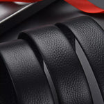 120cm PU Leather Auto Buckle Men's Belt Business Casual Classic Waistband Versatile Trend Male Pants Belt