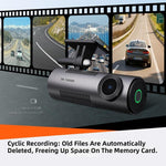 V71 Dash Cam Front 3K 1600P UHD Car Camera 170° Wide Angle Driving Recorder with Super Night Vision WDR 24H Parking Monitor G-Sensor WiFi APP