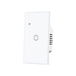 LinkMejor Tuya Smart WiFi Light Switch US Plug 1/2/3/4 Gang Glass Touch Panel APP Remote Control Timing Function Voice Control with Alexa Google Assistant