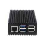 Raspberry Pi 5 Passive Cooling Case Aluminum Alloy Dissipation Striped Shell Box