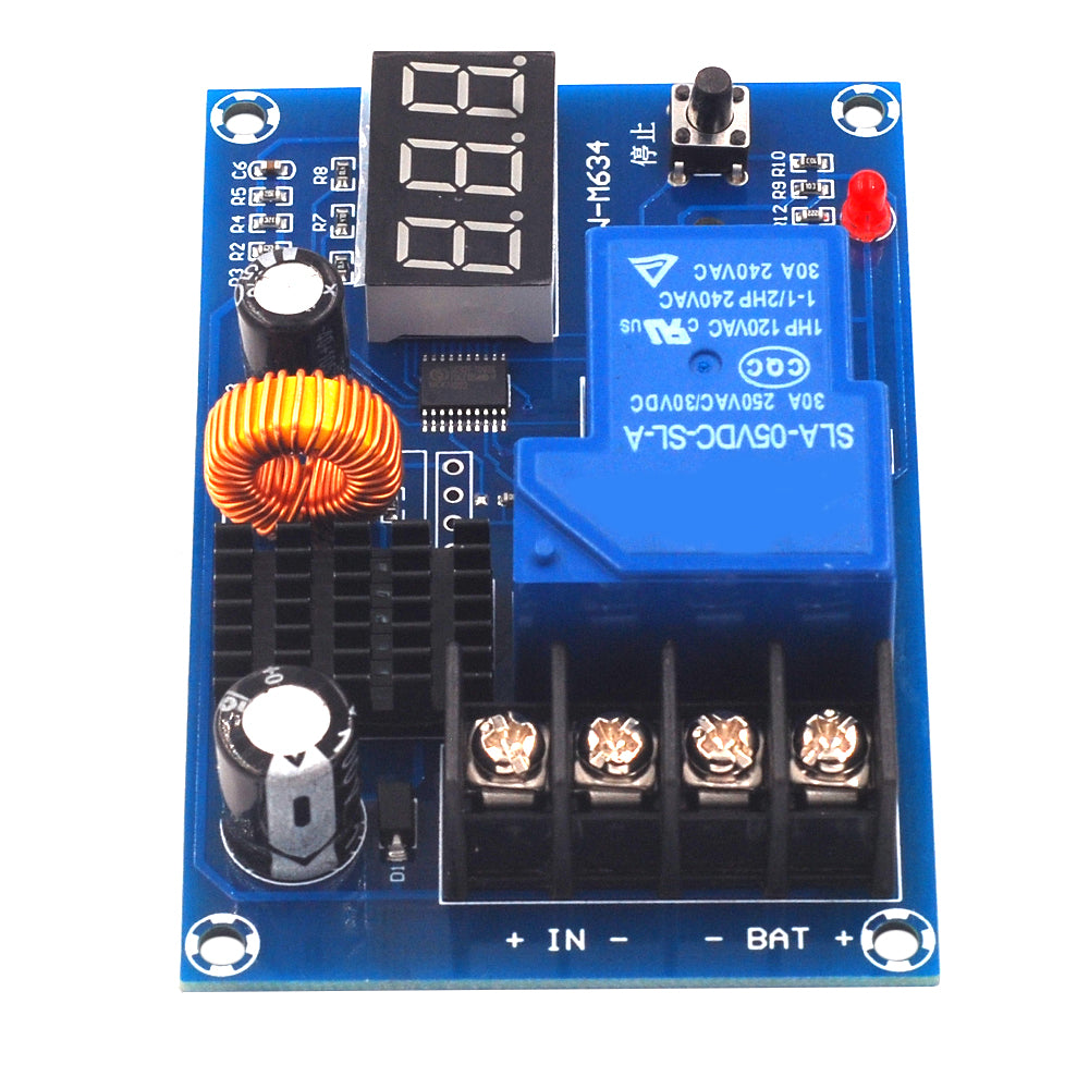 LinkMejor XH-M604 6-60V Battery Charger Control Module with Digital Full Charge Overcharge Protection Switch