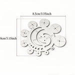 Rαdius Gauge 11-in-1 Multi-Function Circle Template Ruler 304 Stainless Steel Center Finder 8-24mm Round Corner Arc Finder Tool