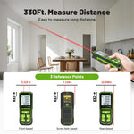 Huepar S60/S100/S120 Laser Distance Measuring Meters Tool with Angle Sensor Rechargeable Digital Green Beam 60M 100M 120M Laser Rangefinder