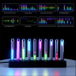 Music Sync Spectrum Light Bar 240 RGB LEDs 14 Color Modes 8 Visualizer Effects USB-C 5V 2A Sound Reactive Ambient Lighting Night Light Adjustable Brightness Desktop Gaming Decor