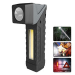 LinkMejor Flashlight with Pen Clip Holder Rotatable Tail Flashlight with Magnet Strong Light Flashlight Working Light
