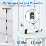 Tevorex 9-in-1 Multi-Function Electric Cleaning Brush Cordless Rotary Cleaning Brush Handheld Retractable Digital Cleaner for Bathroom, Tub, Tile, Floor, Car