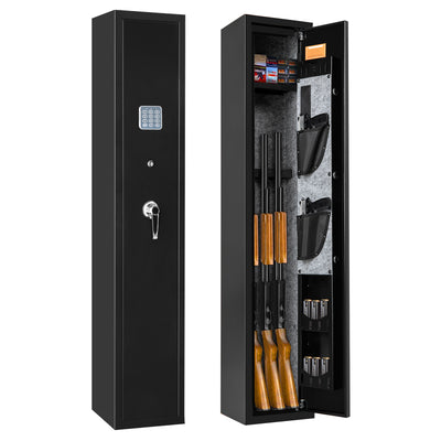 BlackSmith Key Safes for Home Pistols Quick Access Long Key Safe with Keys and Keypad 3 Key Safe Wall Mount Gun Cabinet for Living Room Bedroom Closet