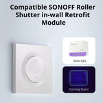 LinkMejor ERBS Roller Shutter Wall Switch Enclosure Slim 21mm for EU Box Compatible with MINI RBS Smart Home Automation