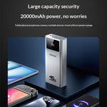 TECLAST H20 Pro PD45W 73Wh 20000mAh Power Bank with Digital Display Screen External Battery Power Supply with 2 Inputs & 3 Outputs Support UFCS PD QC SCP FCP AFC Fast Charging for iPhone 17 17Pro 16 Pro Max 15 14 13 for Huawei Mate XTs
