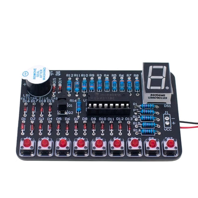 Small Blackboard DIY Electronic Quiz Buzzer Kit 8-Way Responder Digital Display Test Circuit Soldering Practice Module Kit