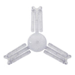Elfeland 3/4/5 Leafs Foldable Crystal Snowflake LED Ceiling Light E27 Adjustable Shape AC 85~265V Ultra-Bright Wide-Angle Lighting for Home Garage Shop