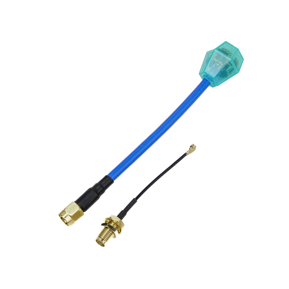 LinkMejor 5.8GHz Gold-Plated Circularly Polarized Omnidirectional FPV Antenna 2.0 to 3.0dBi SMA Female for 5 Inch FPV Drone VTX Transmitter