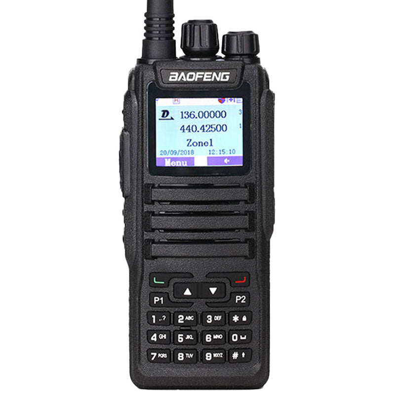 LinkMejor DM-1701 Digital Mobile Radio UV 136-174MHz 400-520MHz 2200mAh Analog Digital Ham Radio Compatible with Open GD77 DMR Two Way Radio