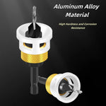 4-in-1 Countersink Drill Bit Set with Low Friction Depth Stop 6.25mm Shank Tungsten Steel Drill Bits 2.8mm 3.2mm 3.5mm 4.0mm Drill Bits for Woodworking Metalworking