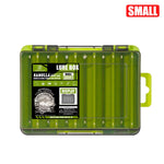 LinkMejor 12/14 Compartments Double Sided Fishing Tackle Box Y-slot Fishing Gear Organizer Fishing Tool Storage Case