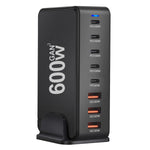 [GaN Tech]LinkMejor YMX-600W 600W 8-Port USB PD Charger 5USB-C+3USB-A QC PD3.1 Fast Charging Desktop Charging Station EU Plug US Plug for iPhone 16 16 Pro 15 14 13 Pro Max for Xiaomi 15pro for Samsung Galaxy Z Flip6